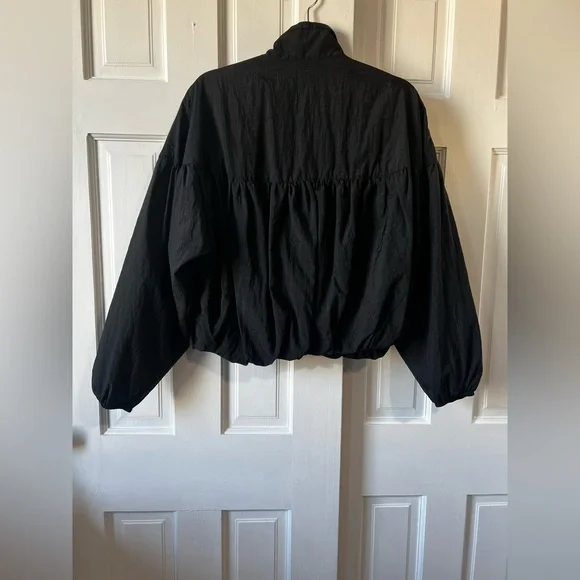 Free People Balloon Bomber Jacket women black Size XS - Picture 8 of 15